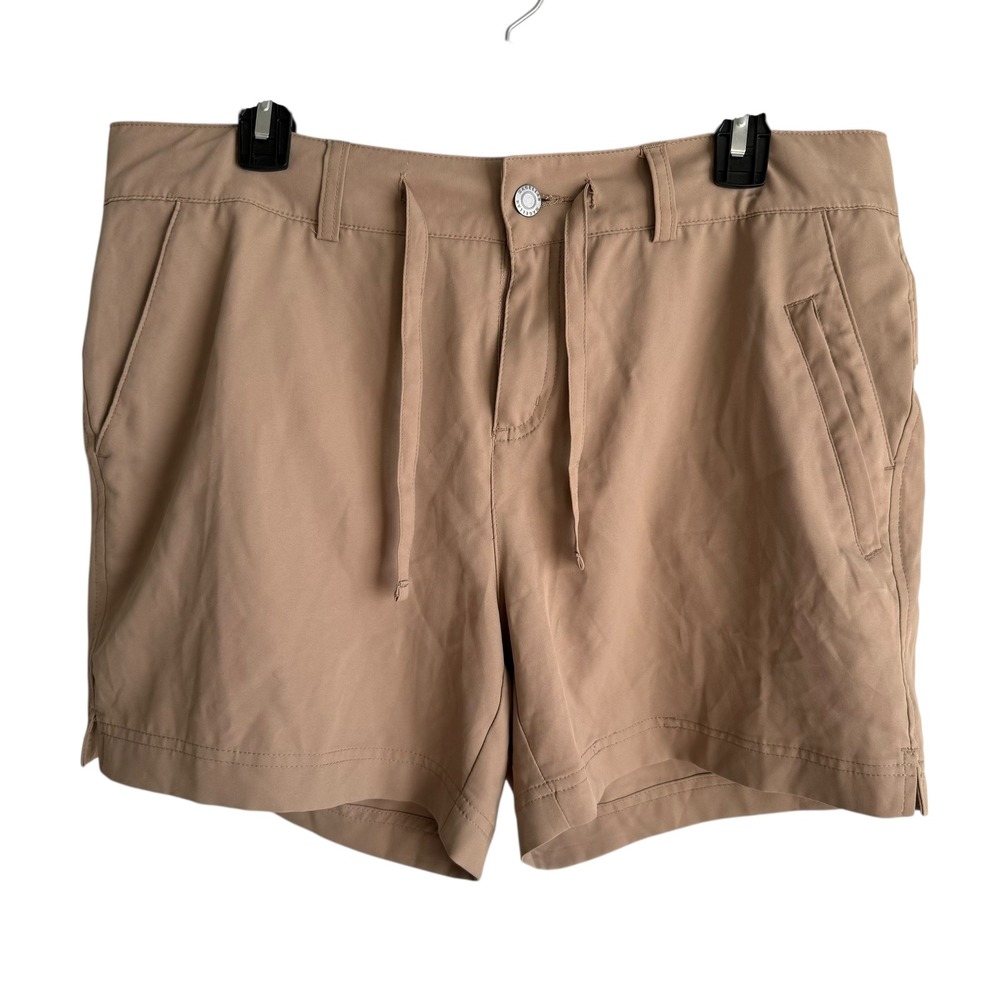 MAGELLAN Khaki 'Falcon Lake Shorty Shorts' Ladies Outdoor Shorts, L